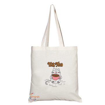 TB1463 Kit Novelty Present Gift Printed Eco-Friendly Stylish Long Handled Tote Shoulder Bag