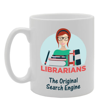 Librarians The Original Search Engine   Printed Tea Coffee Ceramic  Mg3448 - Funny Printed Coffee Mug - Great Gift Idea