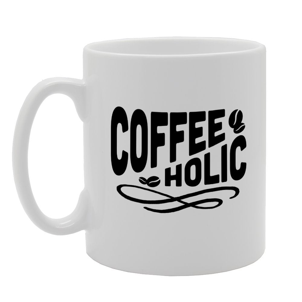 Coffee Holic Drink Beans   Printed Tea Coffee Ceramic  Mg1776 - Funny Printed Coffee Mug - Great Gift Idea