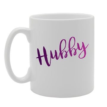 Hubby   Printed Tea Coffee Ceramic  Mg2363 - Funny Printed Coffee Mug - Great Gift Idea