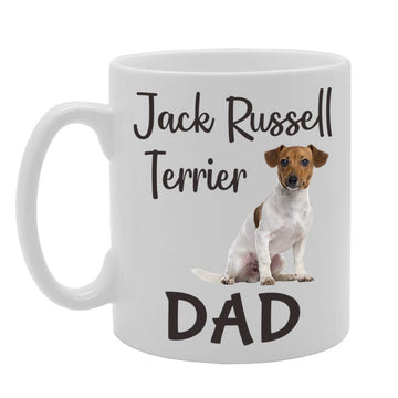 Jack Russell Terrier Dad   Printed Tea Coffee Ceramic  Mg4555 - Funny Printed Coffee Mug - Great Gift Idea