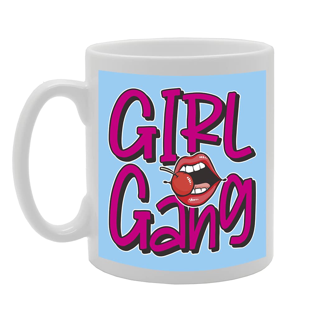 Girl Gang Tea   Printed Tea Coffee Ceramic  Mg5338 - Funny Printed Coffee Mug - Great Gift Idea