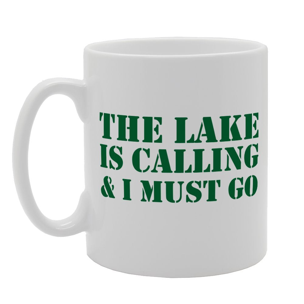 The Lake Is Calling And I Must Go   Printed Tea Coffee Ceramic  Mg2048 - Funny Printed Coffee Mug - Great Gift Idea