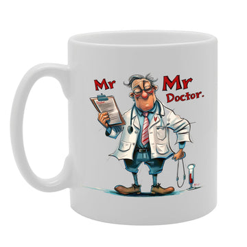 Mr Doctor Ceramic  - Ideal For Medical Professionals, Doctors, And Healthcare Workers - 11Oz Coffee  With Inspirational Design Mg6272 - Funny Printed Coffee Mug - Great Gift Idea