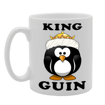 King Guin/Penguin Funny     Printed Tea Coffee Ceramic  Mg262 - Funny Printed Coffee Mug - Great Gift Idea