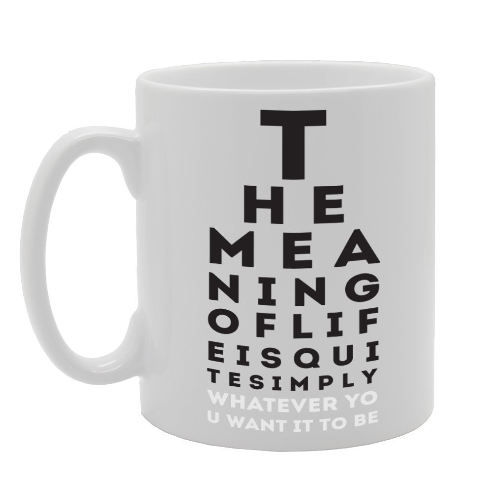 The Meaning Of Life   Printed Tea Coffee Ceramic  Mg2256 - Funny Printed Coffee Mug - Great Gift Idea