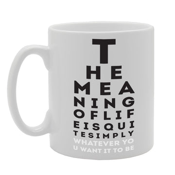 The Meaning Of Life   Printed Tea Coffee Ceramic  Mg2256 - Funny Printed Coffee Mug - Great Gift Idea