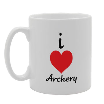 I Love Archery   Printed Tea Coffee Ceramic  Mg2672 - Funny Printed Coffee Mug - Great Gift Idea
