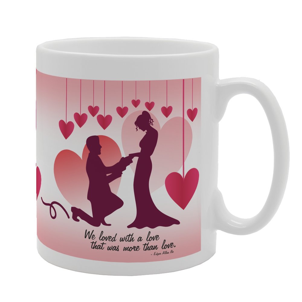 Valentine'S Day - Happy Valentines Day We Love   Printed Tea Coffee Ceramic  Mg3717 - Funny Printed Coffee Mug - Great Gift Idea