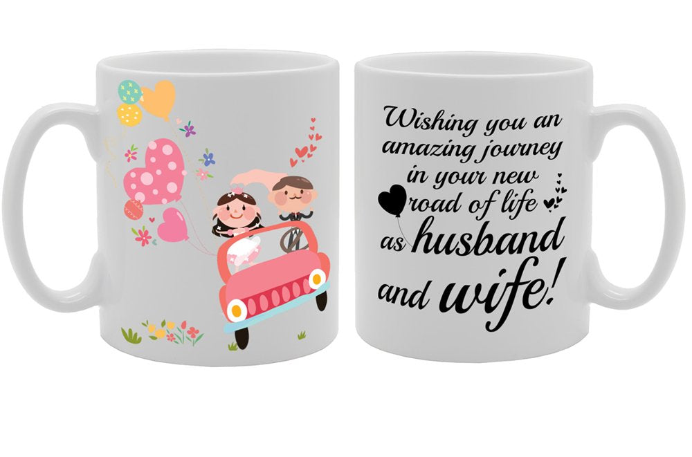 Wishing You An Amazing Journey In Your New Road Of Life   Printed Tea Coffee Ceramic  Mg3301 - Funny Printed Coffee Mug - Great Gift Idea