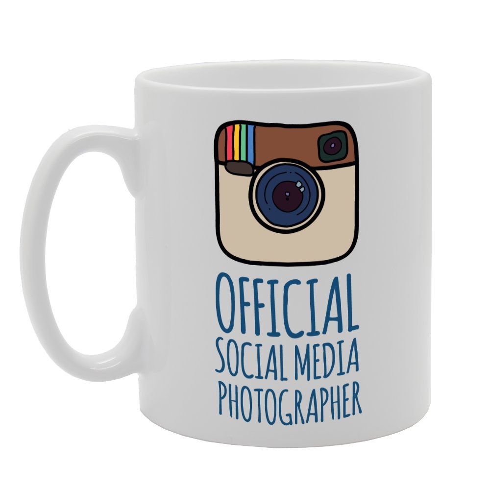 Official Social Media Photographer   Printed Tea Coffee Ceramic  Mg2108 - Funny Printed Coffee Mug - Great Gift Idea