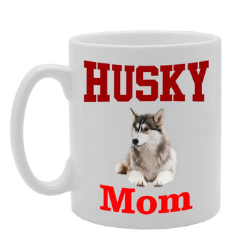 Husky Mom   Printed Tea Coffee Ceramic  Mg4592 - Funny Printed Coffee Mug - Great Gift Idea
