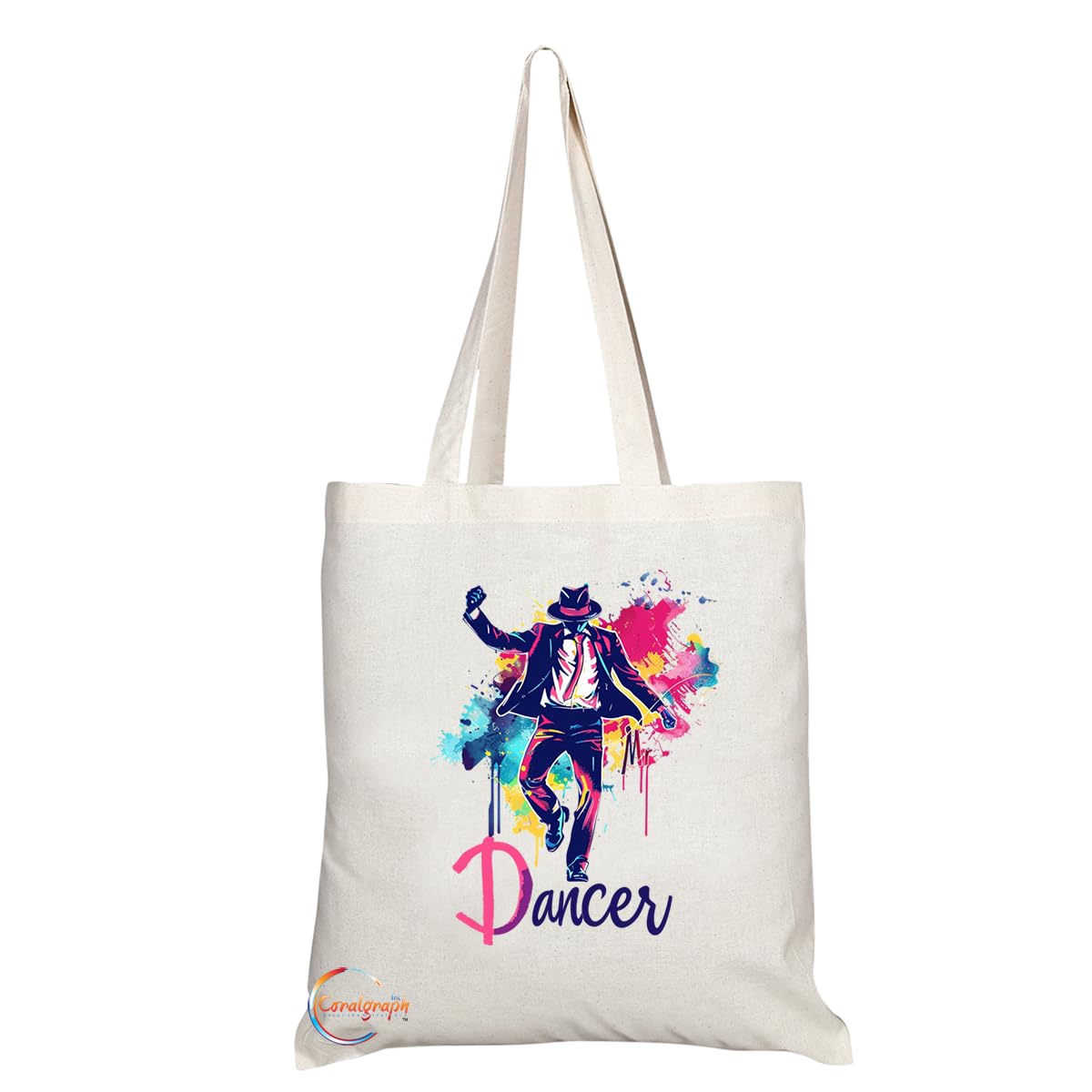 TB1738 Mr Dance Tote Bag - Great for Dancers, Dance Enthusiasts, Performers - Sustainable, Stylish, Long Handled, Durable and Reusable