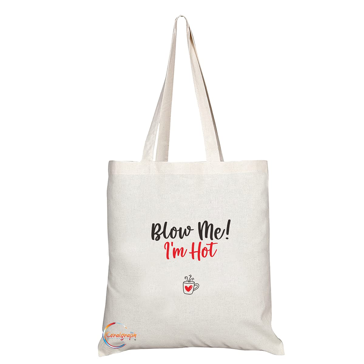 TB1459 Blow Me I'm Hot Novelty Present Gift Printed Eco-Friendly Stylish Long Handled Tote Shoulder Bag