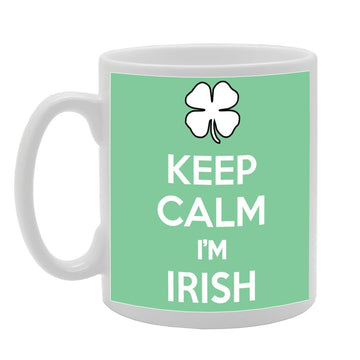 Keep Calm I'M A Irish   Printed Tea Coffee Ceramic  Mg1023 - Funny Printed Coffee Mug - Great Gift Idea