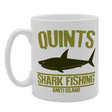 Quints Shark Fishing Amiti Island   Printed Tea Coffee Ceramic  Mg2080 - Funny Printed Coffee Mug - Great Gift Idea