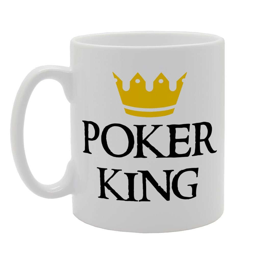 Poker King   Printed Tea Coffee Ceramic  Mg2087 - Funny Printed Coffee Mug - Great Gift Idea