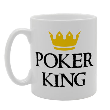 Poker King   Printed Tea Coffee Ceramic  Mg2087 - Funny Printed Coffee Mug - Great Gift Idea