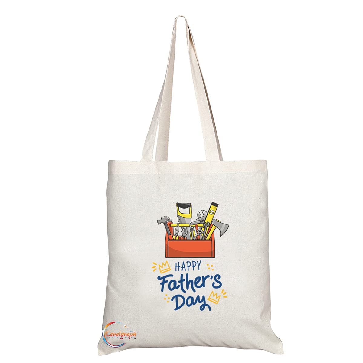 TB1270 Happy Fathers Day Novelty Present Gift Printed Eco-Friendly Stylish Long Handled Tote Shoulder Bag