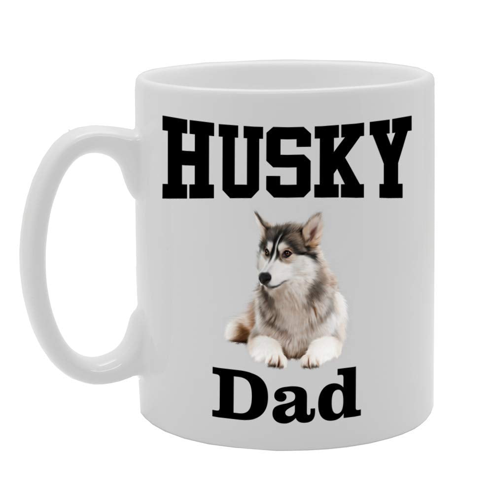 Husky Dad   Printed Tea Coffee Ceramic  Mg4572 - Funny Printed Coffee Mug - Great Gift Idea