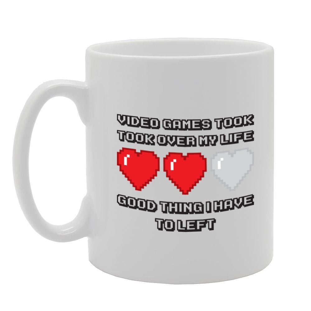 Video Games Took Over My Life   Printed Tea Coffee Ceramic  Mg2801 - Funny Printed Coffee Mug - Great Gift Idea