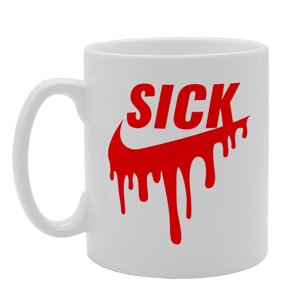 Sick Logo Fun Comedy Joke   Printed Tea Coffee Ceramic  Mg1630 - Funny Printed Coffee Mug - Great Gift Idea