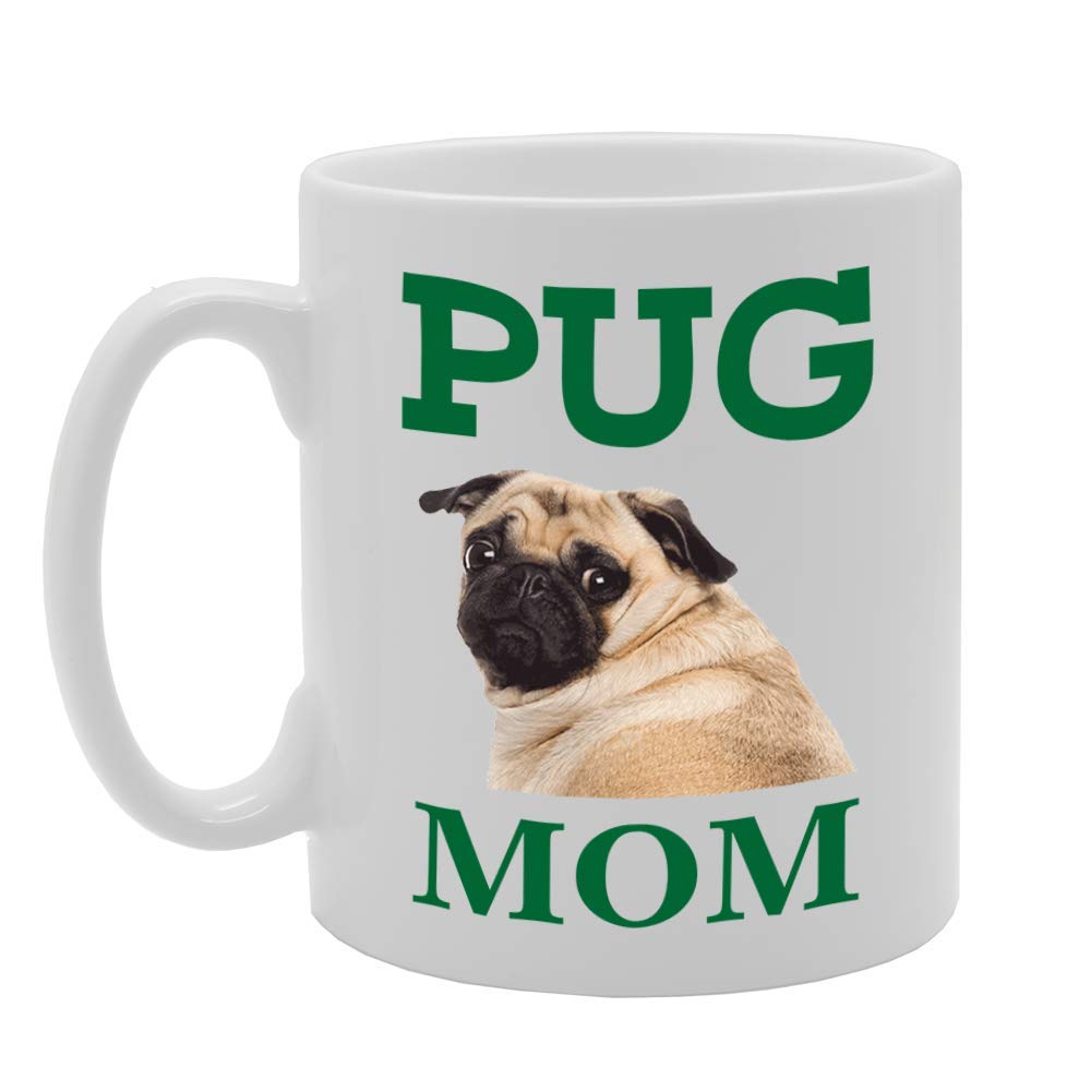 Pug Mom   Printed Tea Coffee Ceramic  Mg4587 - Funny Printed Coffee Mug - Great Gift Idea