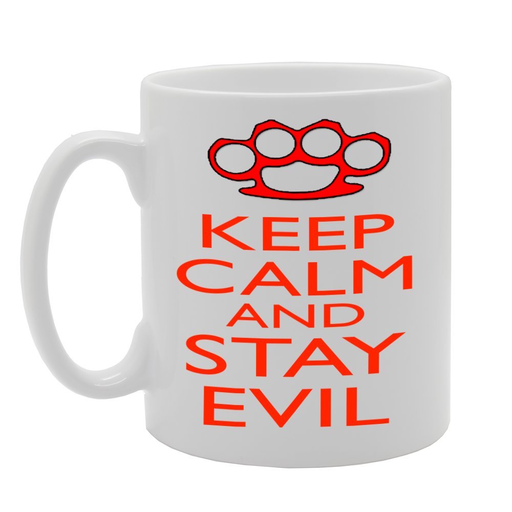 Keep Calm And Stay Evil   Printed Tea Coffee Ceramic  Mg562 - Funny Printed Coffee Mug - Great Gift Idea