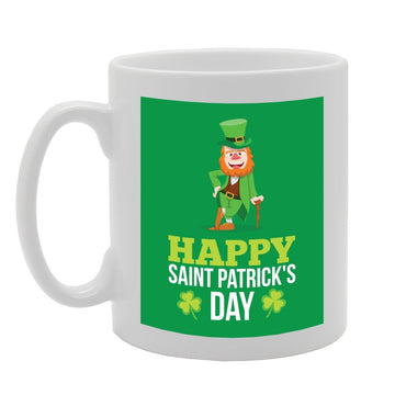 Happy Saint Patrick'S Day   Printed Tea Coffee Ceramic  Mg3678 - Funny Printed Coffee Mug - Great Gift Idea
