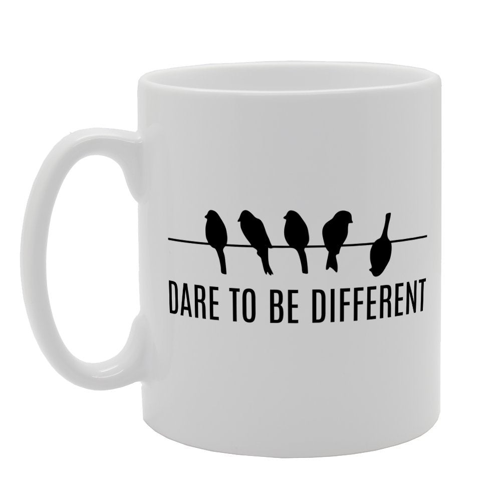 Dare To Be Different   Printed Tea Coffee Ceramic  Mg2588 - Funny Printed Coffee Mug - Great Gift Idea