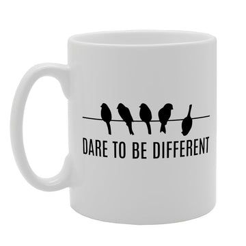 Dare To Be Different   Printed Tea Coffee Ceramic  Mg2588 - Funny Printed Coffee Mug - Great Gift Idea