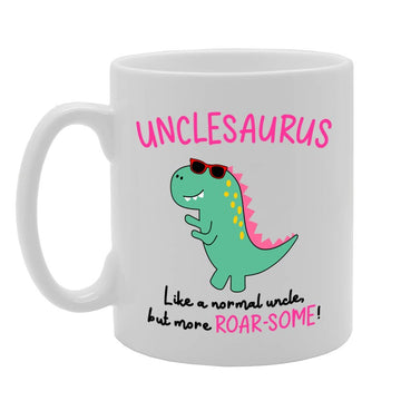 Unclesaurus Like A Normal Uncle But More Roar-Some   Printed Tea Coffee Ceramic  Mg4753 - Funny Printed Coffee Mug - Great Gift Idea