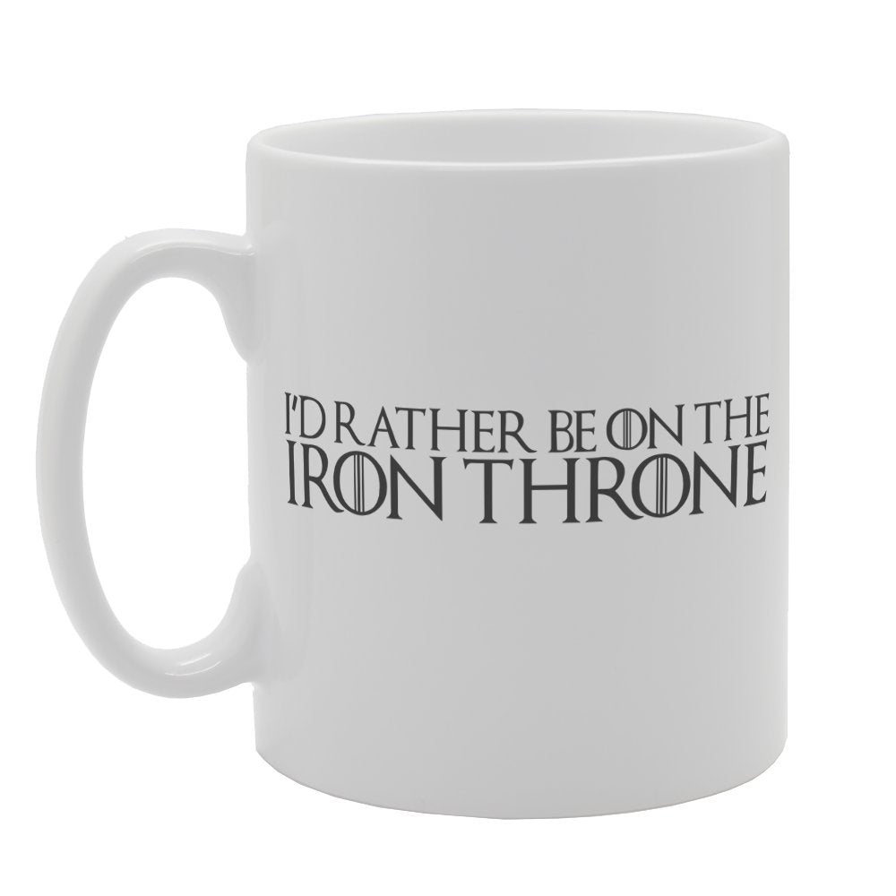 I'D Rather Be On The Iron Throne   Printed Tea Coffee Ceramic  Mg1977 - Funny Printed Coffee Mug - Great Gift Idea