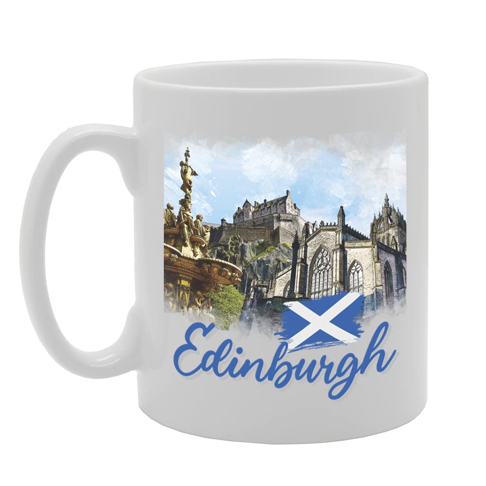 Edinburgh Scotland - B   Printed Tea Coffee Ceramic  Mg5683 - Funny Printed Coffee Mug - Great Gift Idea