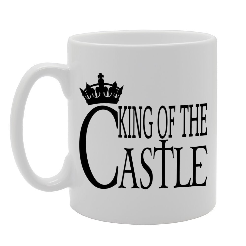 King Of The Castle   Printed Tea Coffee Ceramic  Mg352 - Funny Printed Coffee Mug - Great Gift Idea