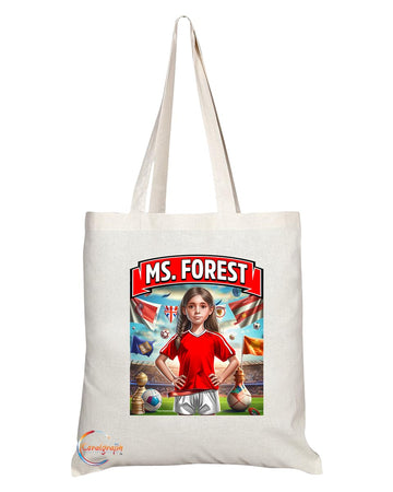 TB1618 Ms Forest Footie Fan Lady Girl Tote Bag - Eco-Friendly, Stylish, Long Handled, Perfect Novelty Gift by