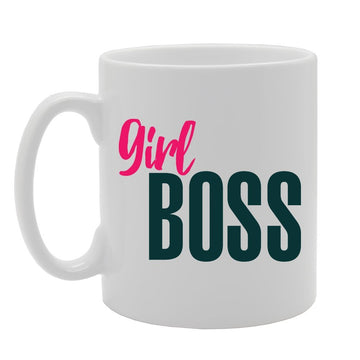 Girl Boss   Printed Tea Coffee Ceramic  Mg2975 - Funny Printed Coffee Mug - Great Gift Idea