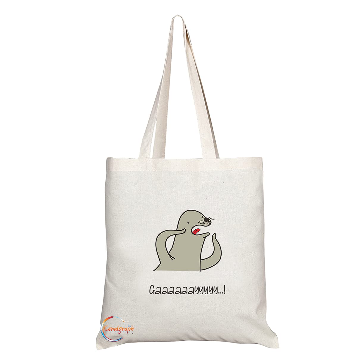TB1371 Gaaaaaayyyyy...! Tea Novelty Present Gift Printed Eco-Friendly Stylish Long Handled Tote Shoulder Bag