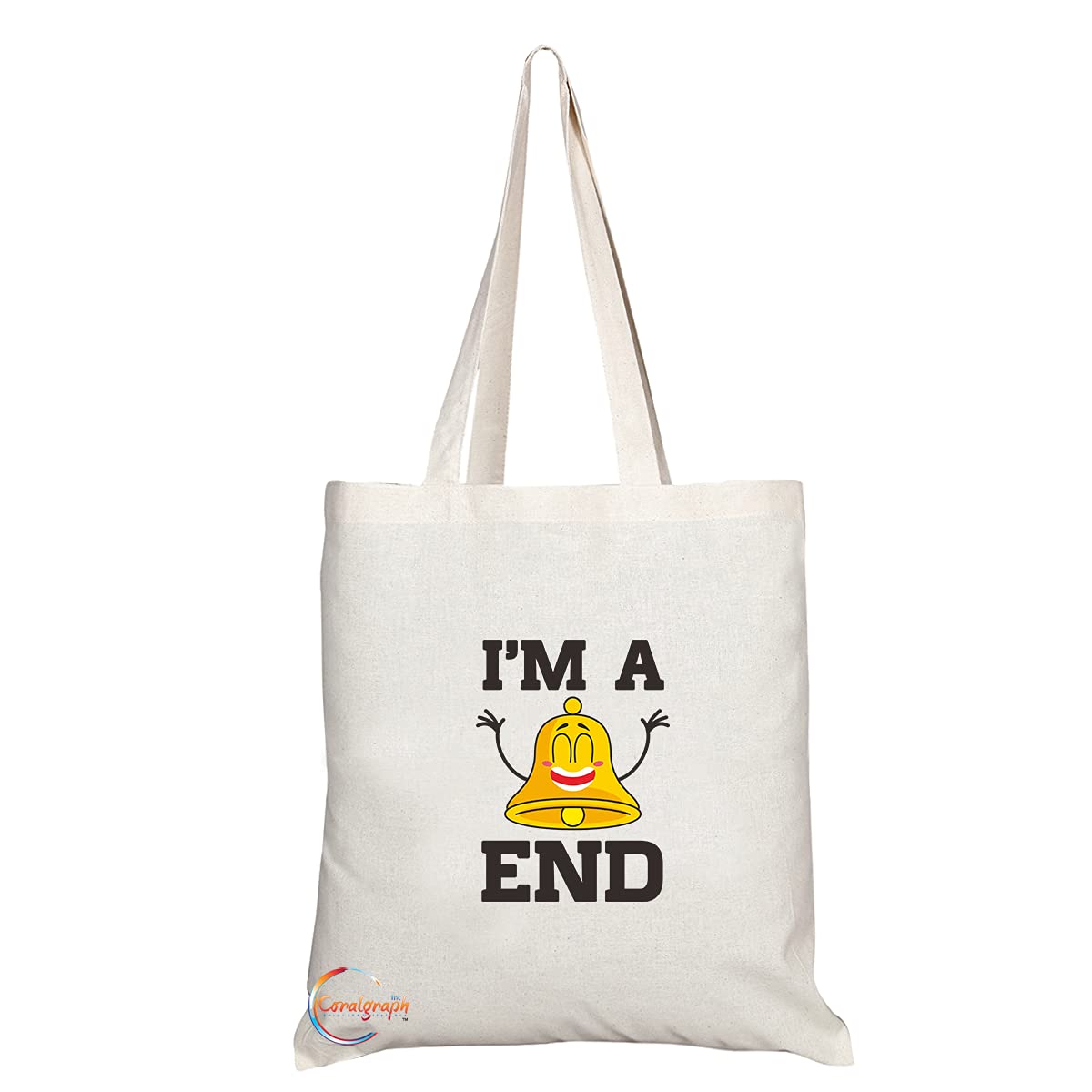 TB1401 I'm A Bell End Novelty Present Gift Printed Eco-Friendly Stylish Long Handled Tote Shoulder Bag