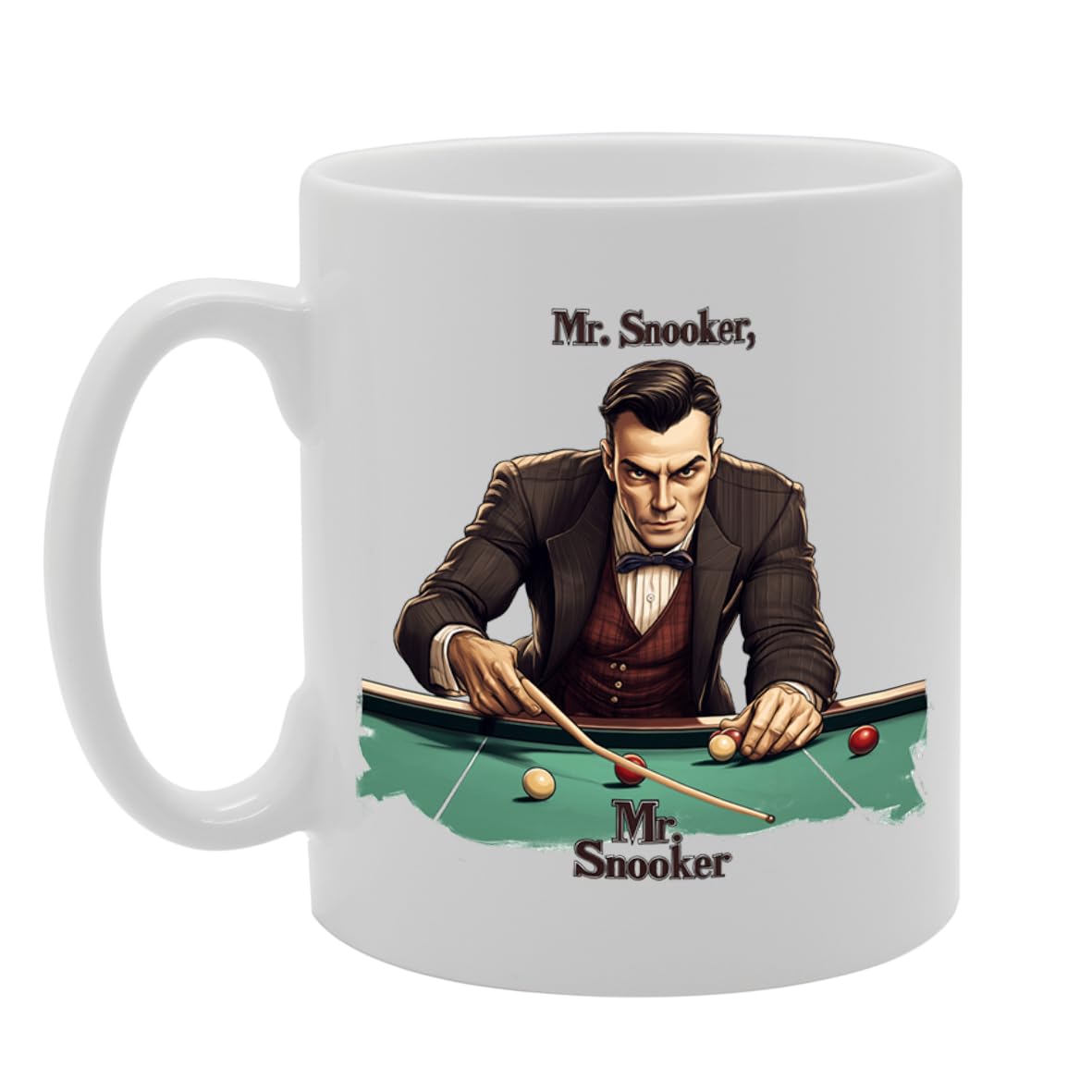 11Oz Ceramic  Featuring Popular Sports Designs From Around The World – Ideal For Sports Fans And Enthusiasts (Snooker Mg6571) - Funny Printed Coffee Mug - Great Gift Idea