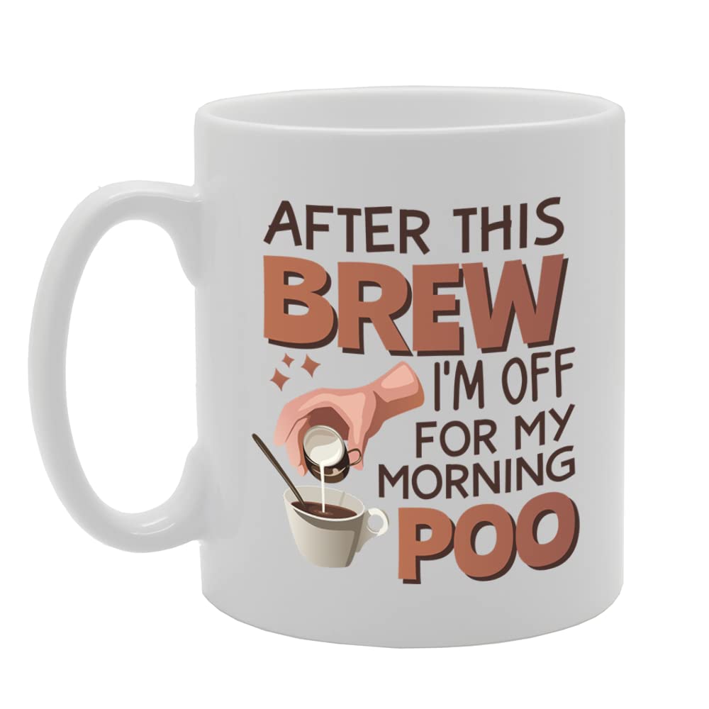After This Brew I'M Off   Printed Tea Coffee Ceramic  Mg5599 - Funny Printed Coffee Mug - Great Gift Idea