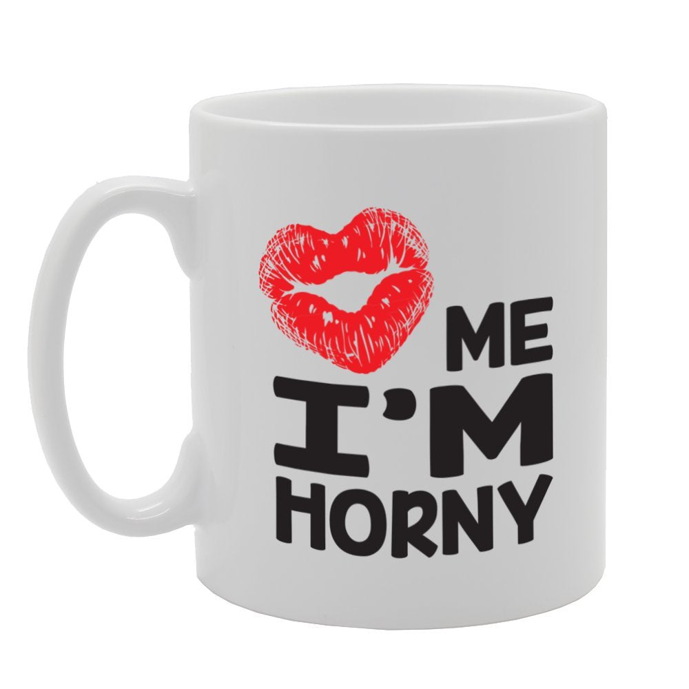 Me I'M Horny   Printed Tea Coffee Ceramic  Mg3951 - Funny Printed Coffee Mug - Great Gift Idea