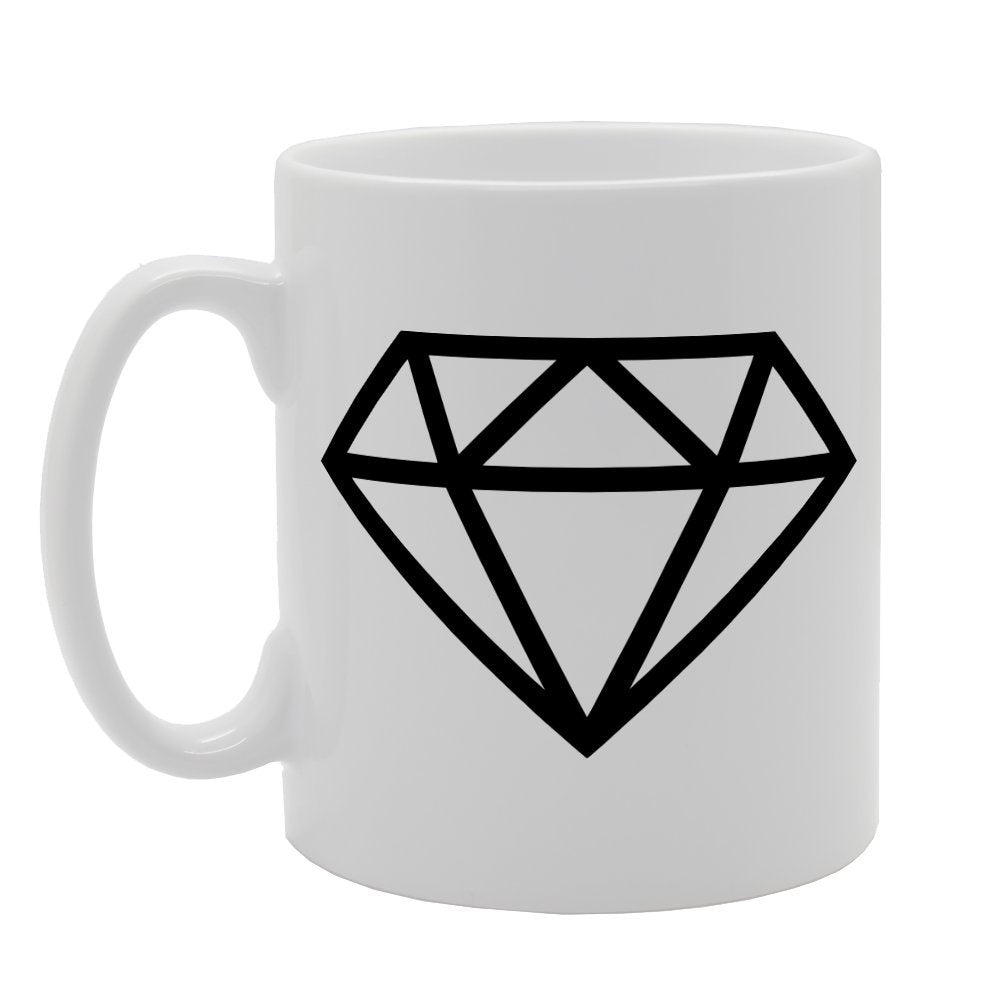 Diamond Shape Figure   Printed Tea Coffee Ceramic  Mg1461 - Funny Printed Coffee Mug - Great Gift Idea