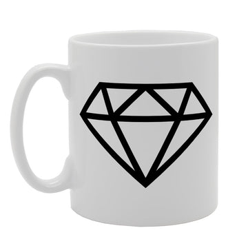 Diamond Shape Figure   Printed Tea Coffee Ceramic  Mg1461 - Funny Printed Coffee Mug - Great Gift Idea