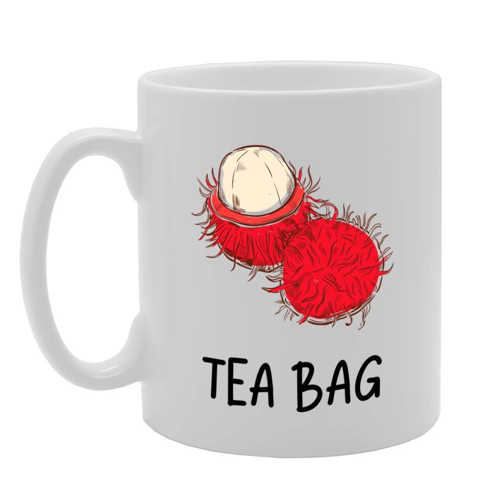 Rambutan Tea Bag   Printed Tea Coffee Ceramic  Mg4755 - Funny Printed Coffee Mug - Great Gift Idea