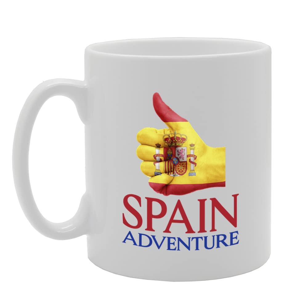 Spain Adventure Spansih Flag Souvenir   Tea Coffee Ceramic  Mg5615 - Funny Printed Coffee Mug - Great Gift Idea