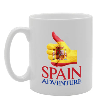Spain Adventure Spansih Flag Souvenir   Tea Coffee Ceramic  Mg5615 - Funny Printed Coffee Mug - Great Gift Idea
