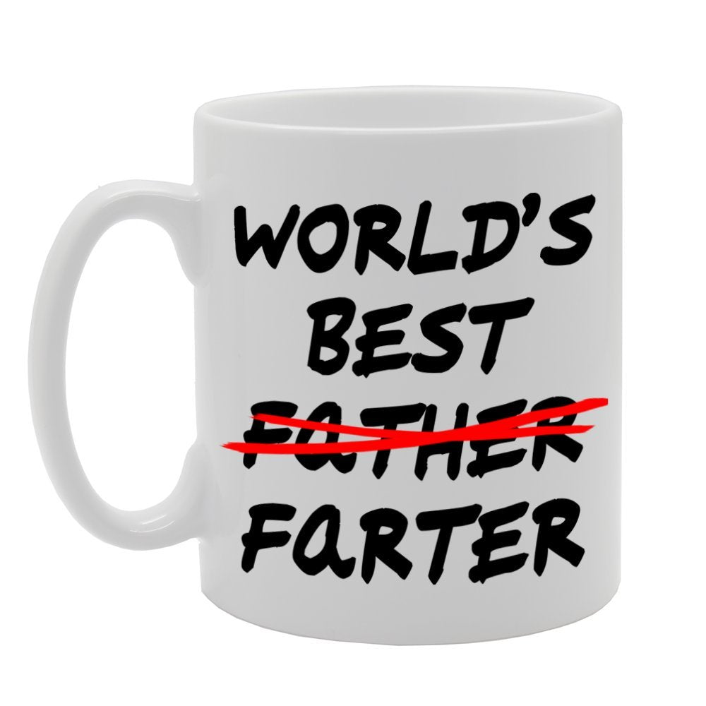 World'S Best Farter   Printed Tea Coffee Ceramic  Mg1103 - Funny Printed Coffee Mug - Great Gift Idea