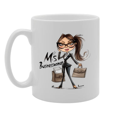 Ms Businesswoman Ceramic  - Ideal For Professional Women, Entrepreneurs, And Career Women - 11Oz Coffee  With Empowering Design Mg6282 - Funny Printed Coffee Mug - Great Gift Idea