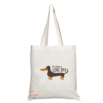 TB1139 Its Been Long Day Novelty Present Gift Printed Eco-Friendly Stylish Long Handled Tote Shoulder Bag